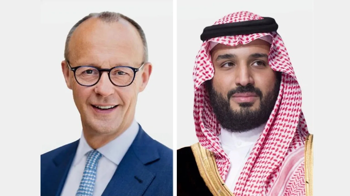 ولي العهد السعودي والمستشار الألماني يبحثان جهود تعزيز أمن المنطقة