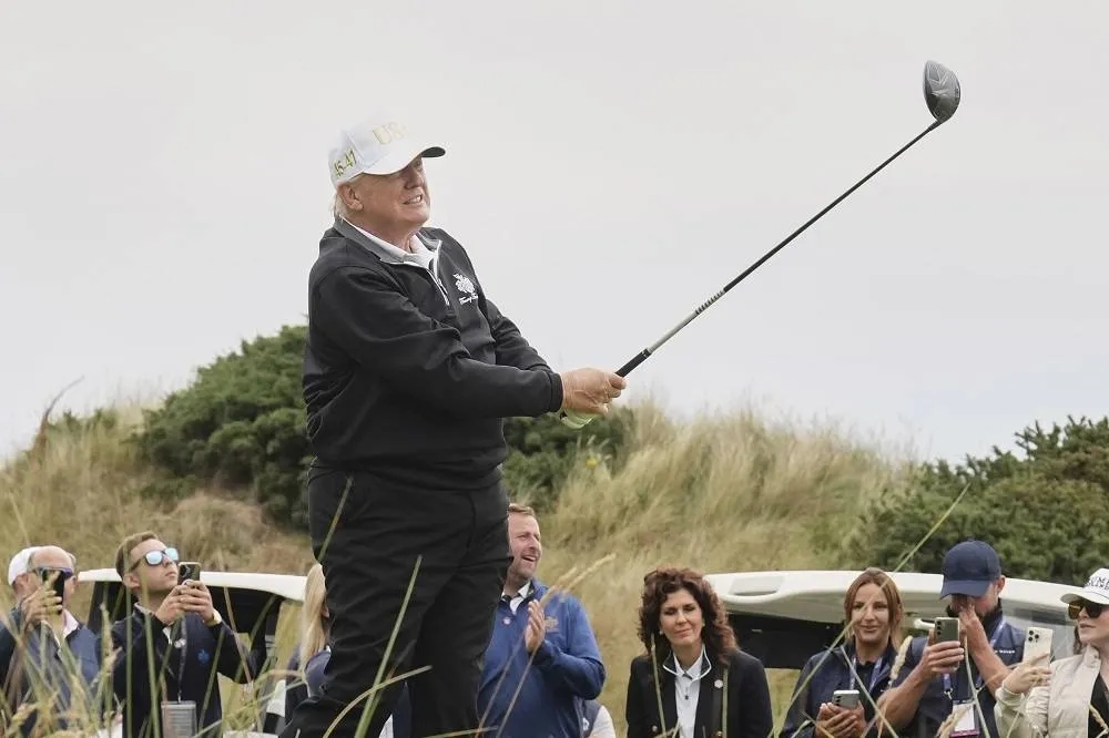 Trump Caps His Scottish Visit by Opening a New Golf Course