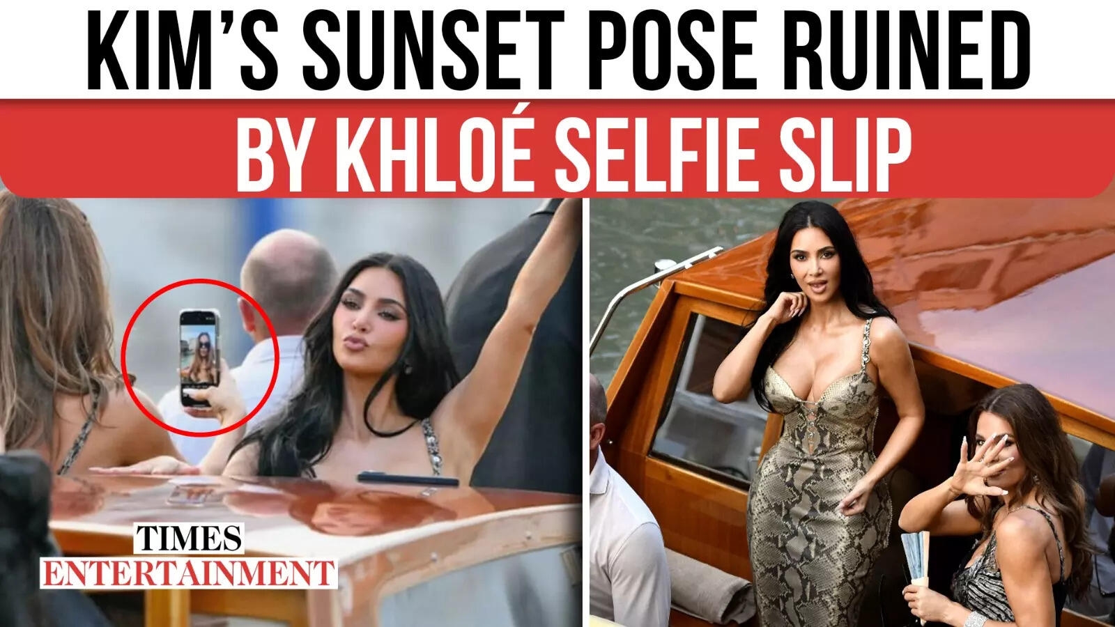 Kim & Khloé Kardashian's LOL Moment at Jeff Bezos' Venice Wedding Weekend Goes VIRAL