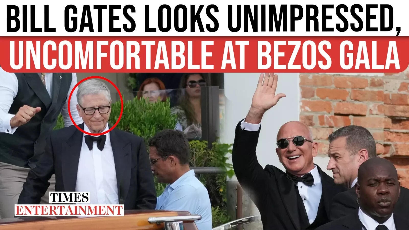 What's Bothering Gates? Billionaire Appears Uncomfortable Amid Bezos Wedding Shenanigans