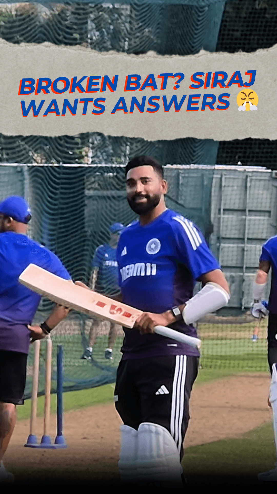 ‘WHO BROKE MY BAT?!' Siraj Goes from Rage to LOL