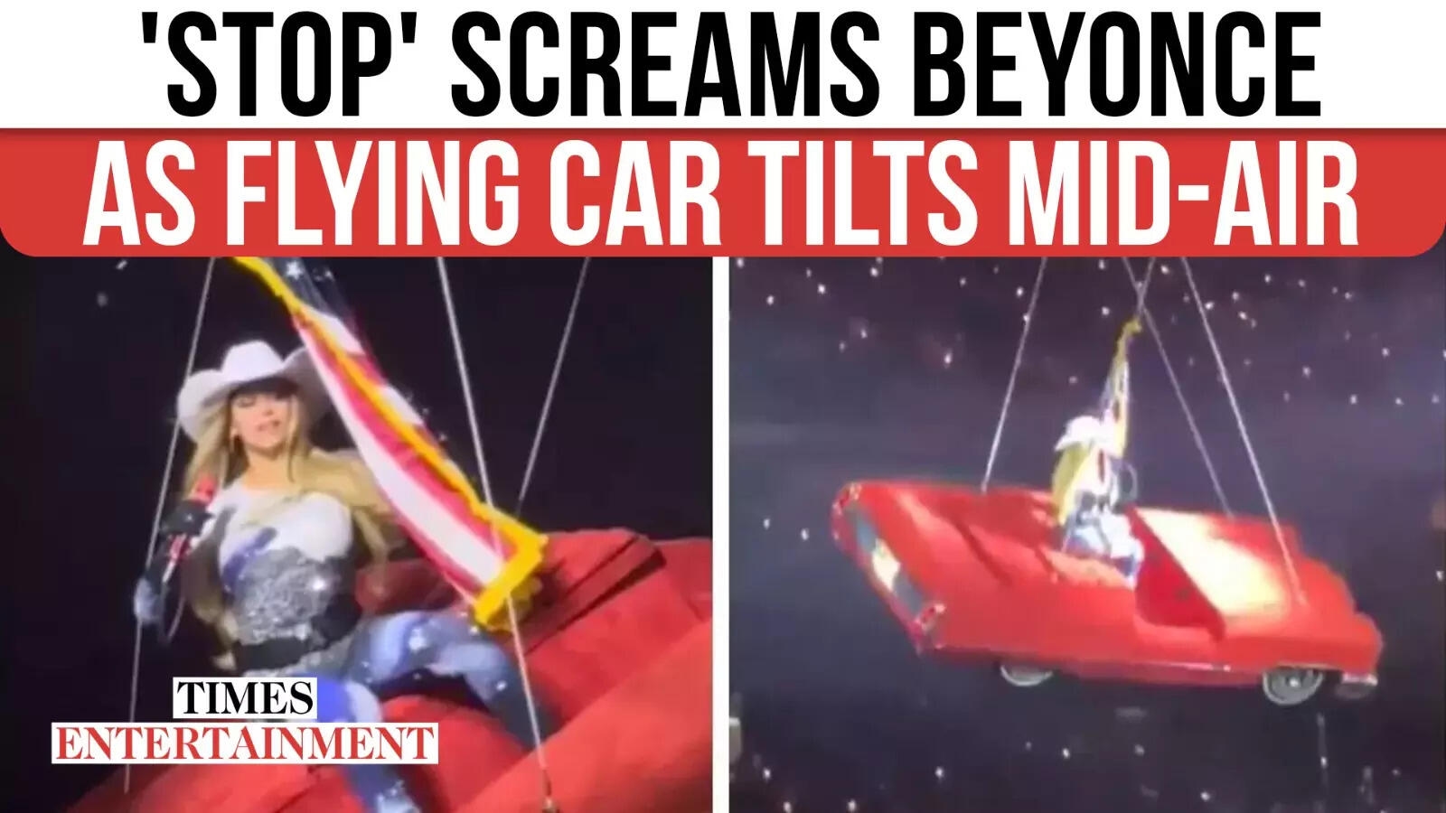 Beyonce Nearly Falls Mid-Air: Houston Tour Mishap Goes Viral
