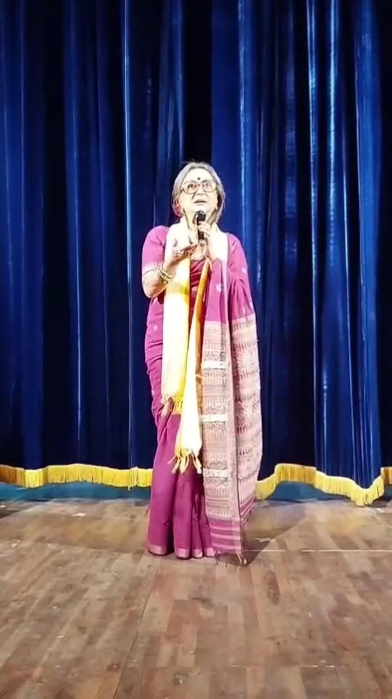 Aparna Sen spotted at a cultural evening in Kolkata