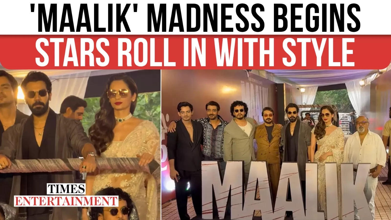 'Maalik' Stars Manushi Chhillar & RajKummar Rao Arrive In Style: Open Jeep, Flashbulbs & Flair