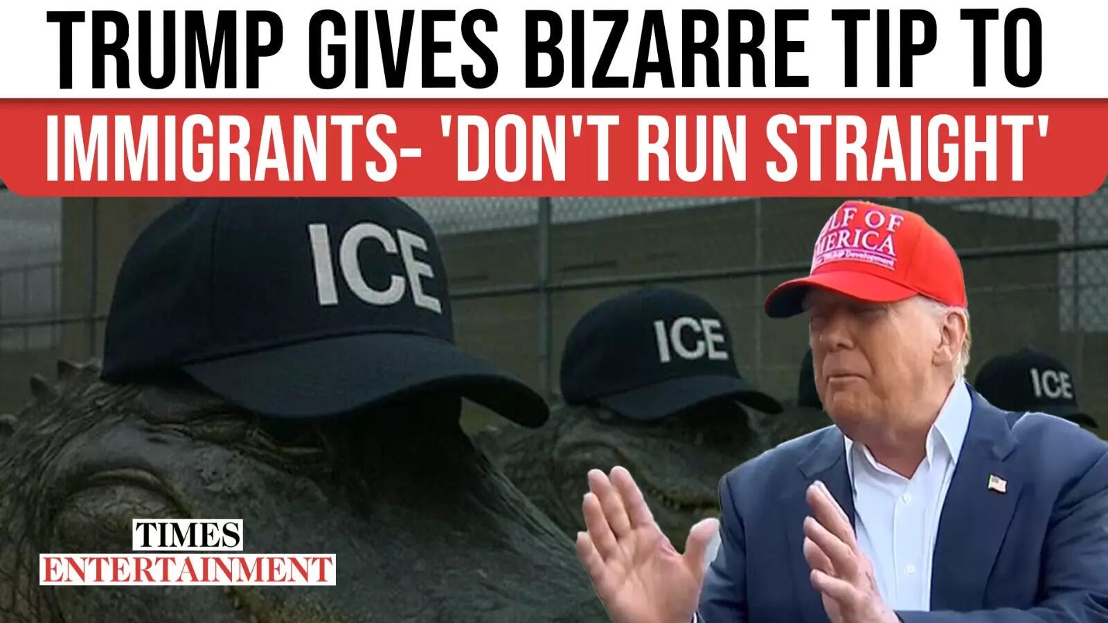 Trump Makes Cruel Joke, Gives 'Tips' To Immigrants On How To 'Escape' Alligator Alcatraz