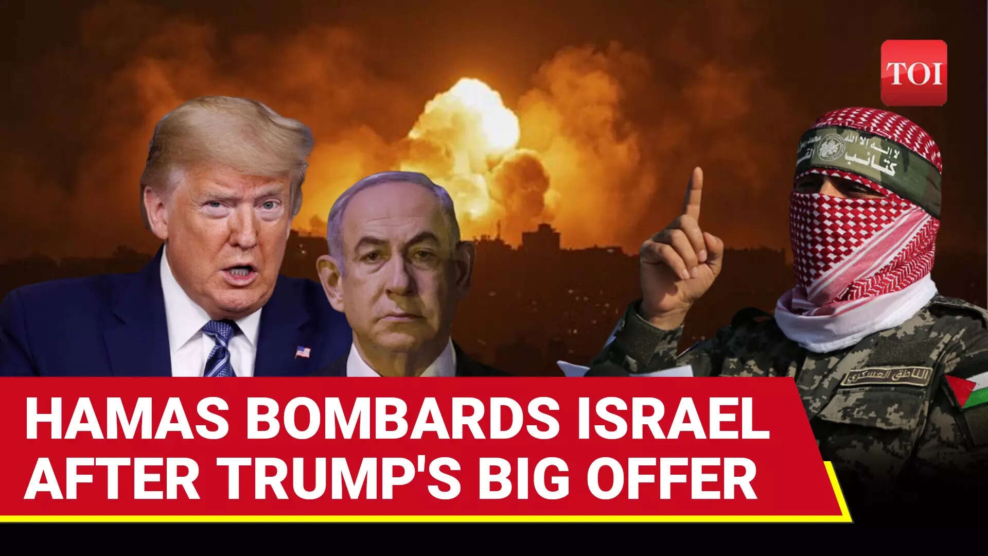 Rockets Fired At Israel Hours After Trump Makes Gaza Ceasefire Deal Offer To Hamas