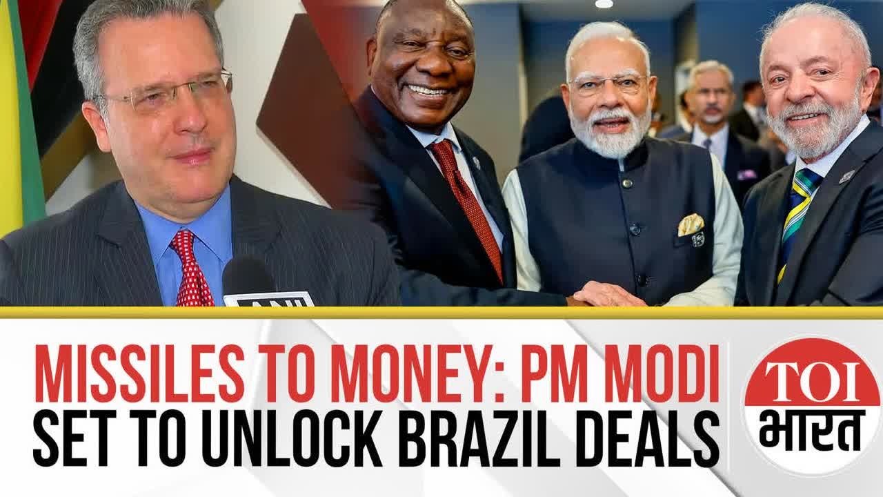 PM Modi's Brazil Visit- Key Military Deals, UN Push, BRICS Currency and Trade Surge On Agenda