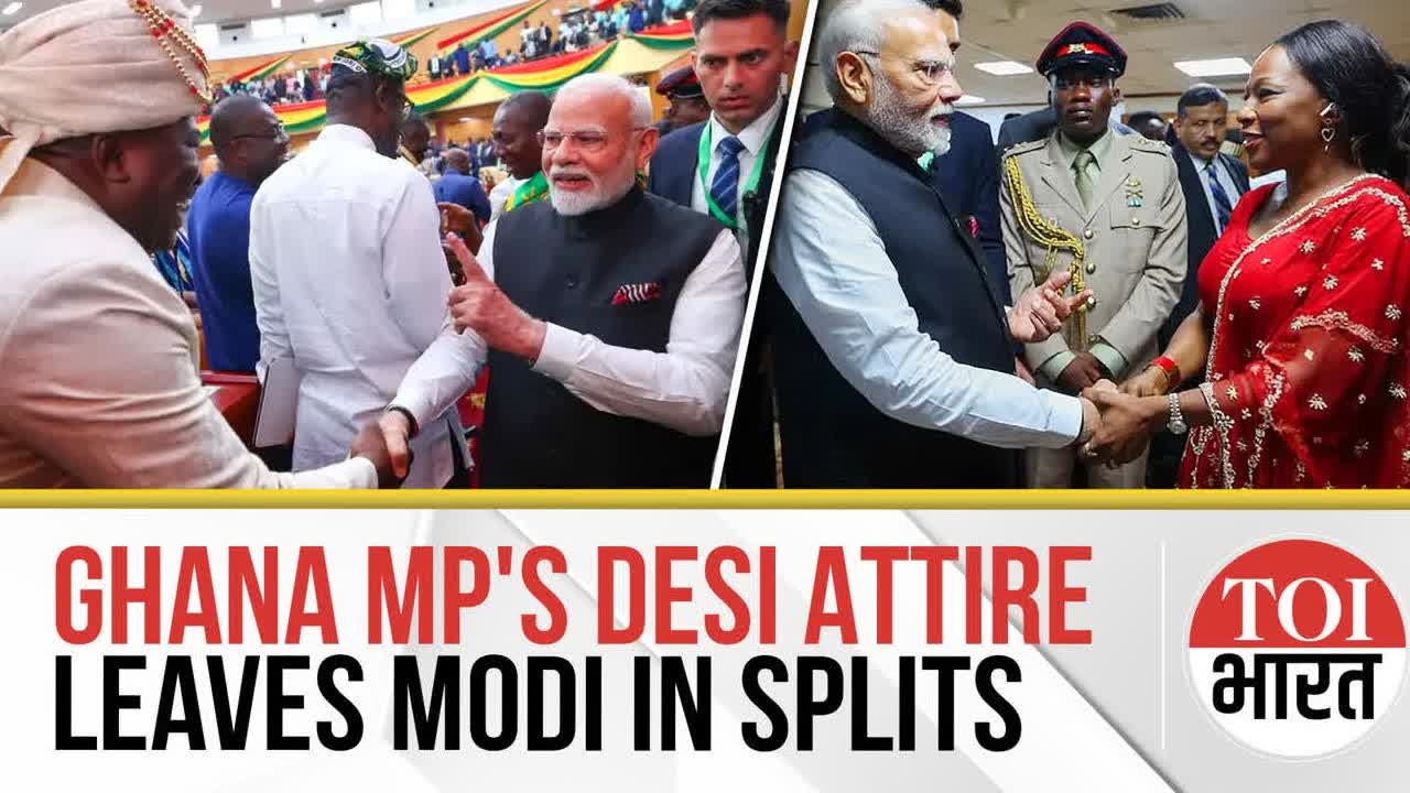 Indian Attire To Bhojpuri Chautaal- PM Modi Gets Unique Welcome In Ghana, Trinidad & Tobago