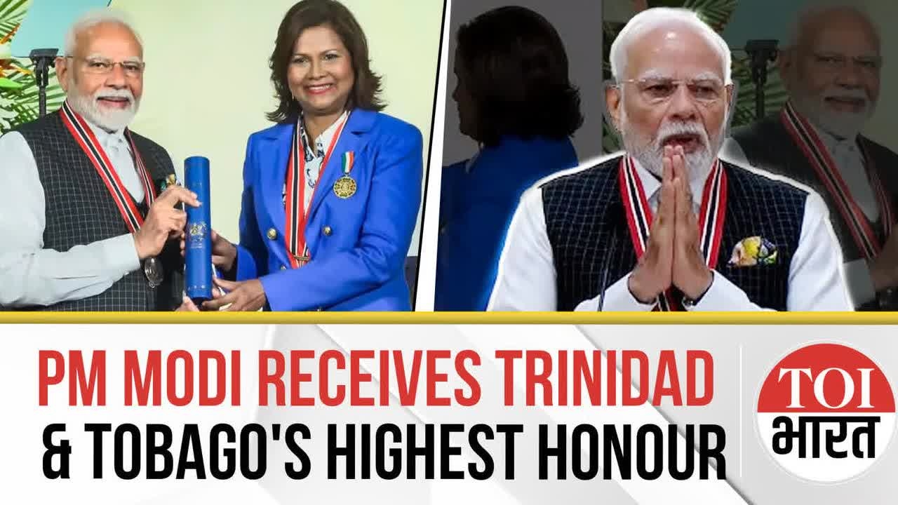 PM Modi Becomes 1st Foreign Leader To Be Conferred With Trinidad & Tobago's Highest National Honour