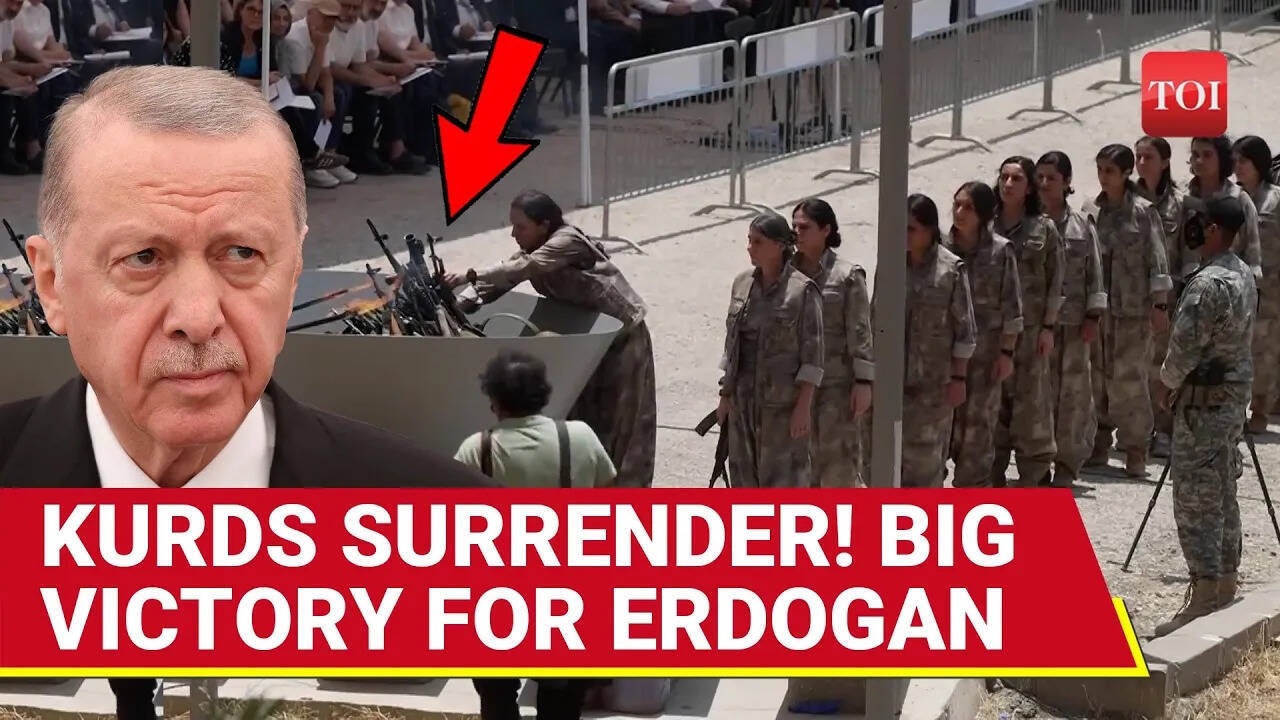 Big VICTORY For Turkey: Kurdish Fighters' Dramatic Surrender On Cam; PKK Burns Weapons In Iraq