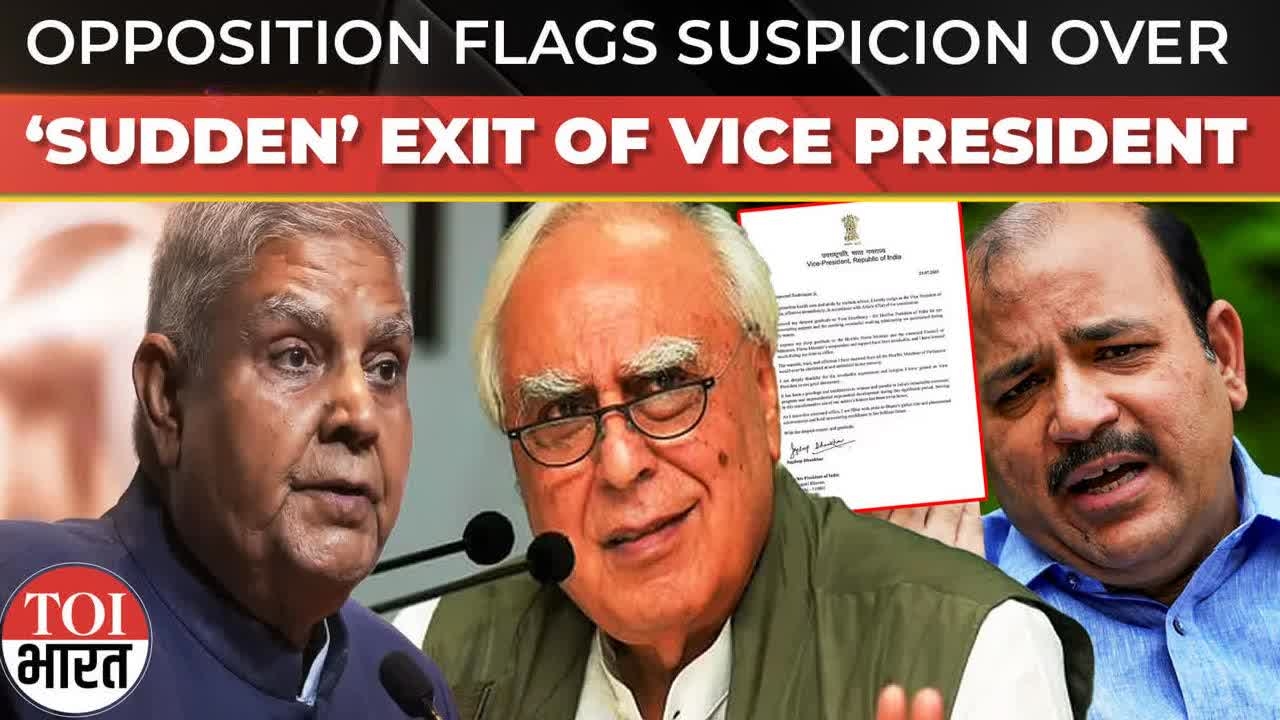 ‘Under Pressure…': Opposition Raises Red Flag Over VP Dhankhar's Sudden Exit; BJP Silent