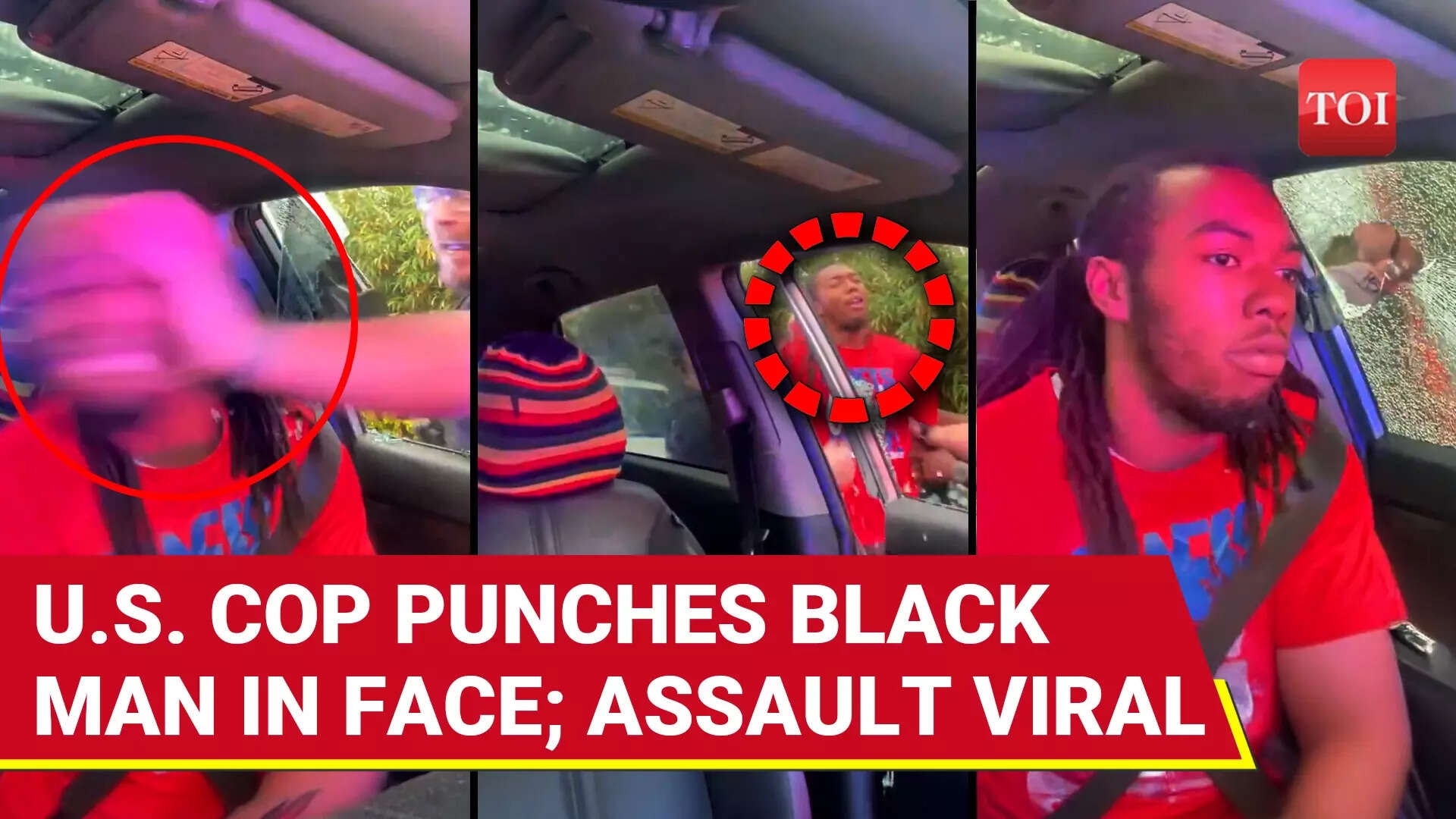 US Cop Drags & Bashes Black Man In Viral Assault Video; Officer Stripped Of Duty Amid Outrage