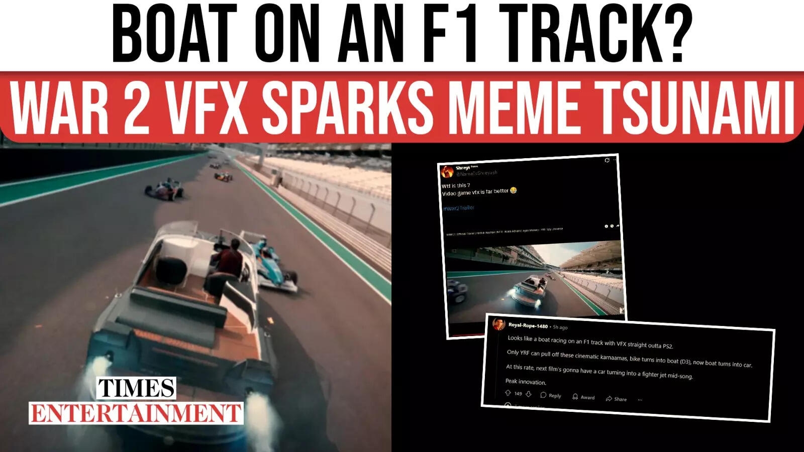 Boat on an F1 Track?! Why ‘War 2' Trailer Broke the Internet