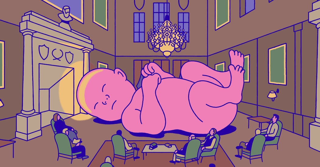 A Toddler With a Halo Stirs Up the Campus Unfaithful