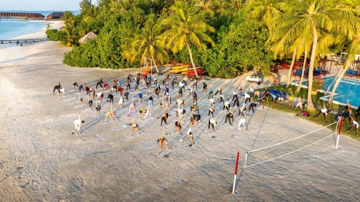 Sun Siyam Olhuveli Introduces Aerial Yoga In Celebration of International Yoga Day 2025