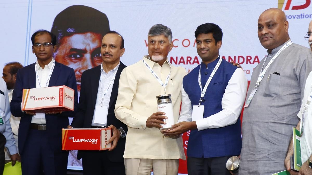 Andhra Pradesh Chief Minister Chandrababu Naidu launches vaccine for lumpy skin disease in animals