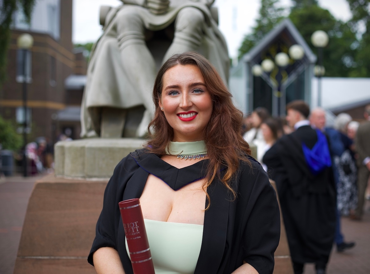 Caitlin's first class graduation journey despite devastating loss