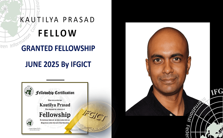 IFGICT Grants Esteemed Fellowship to Kautilya Prasad