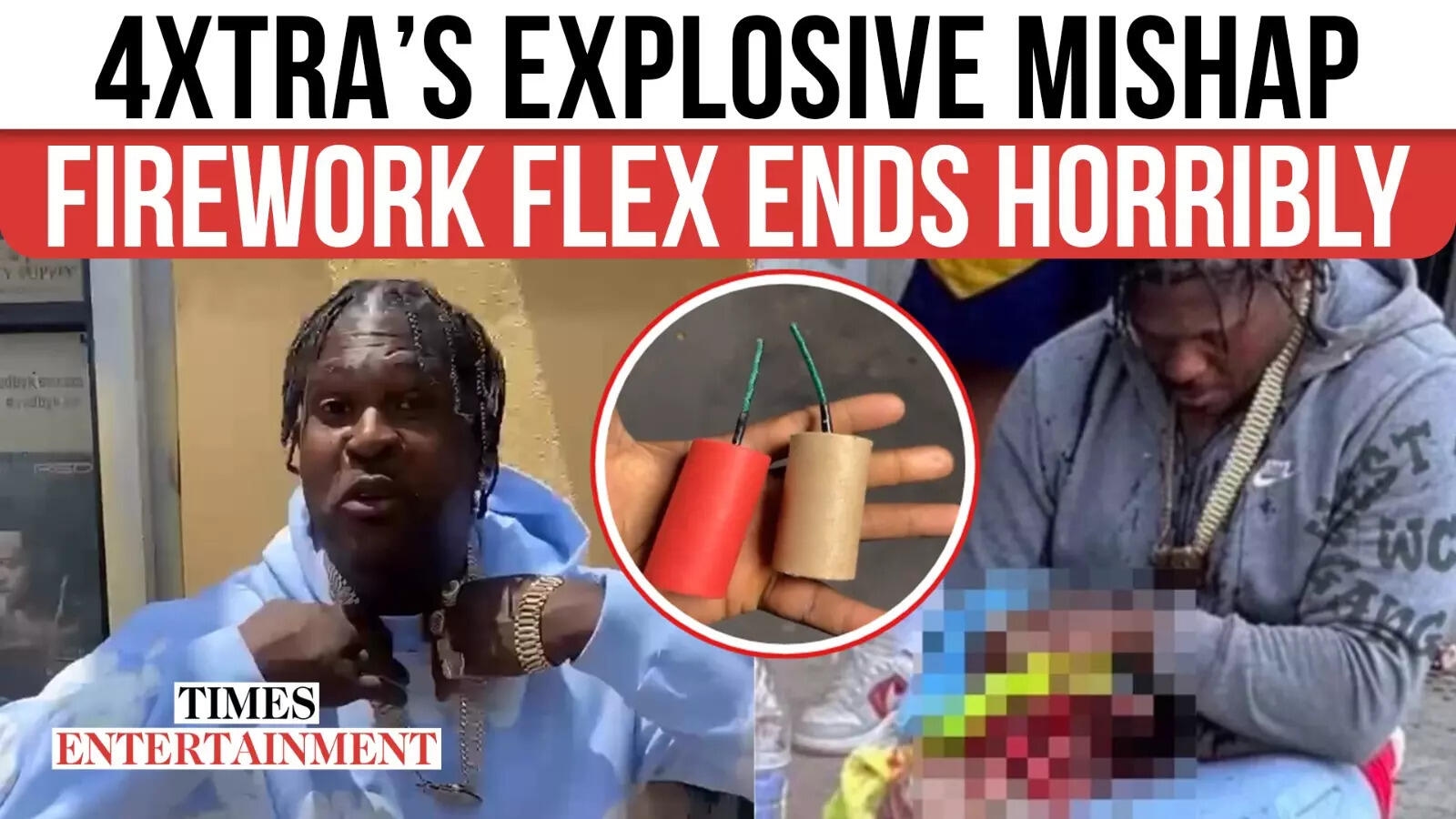 4Xtra's Firework Flex Ends Horribly; Rapper Loses Hand