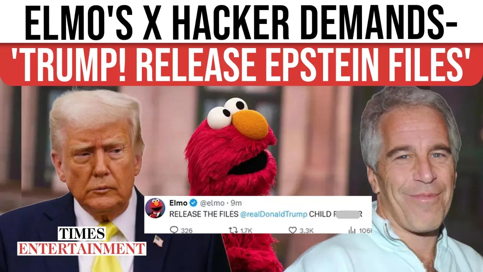 Elmo's X Account Hacked, Impersonator Demands For Trump To Release Epstein Files