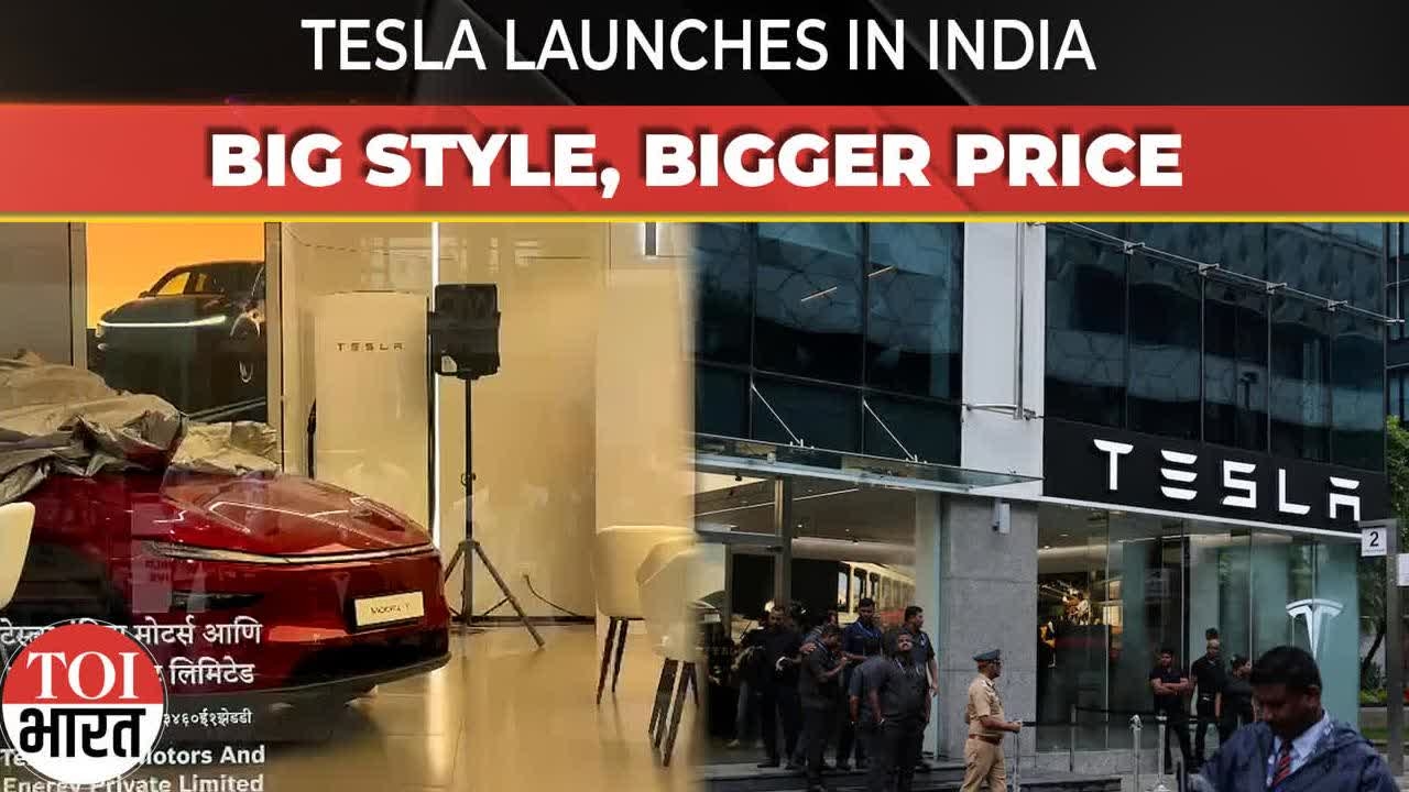Tesla Launches First Showroom in India at Mumbai's BKC