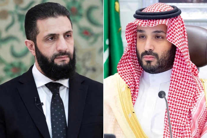ولي العهد يتلقى اتصالًا هاتفيًا من الرئيس السوري أحمد الشرع