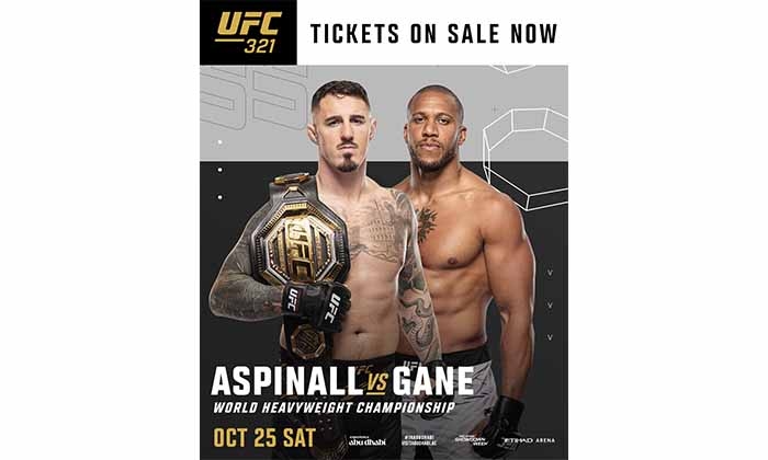 TOM ASPINALL AND CIRYL GANE HEADLINE UFC® 321 IN ABU DHABI FOR EPIC HEAVYWEIGHT TITLE FIGHT