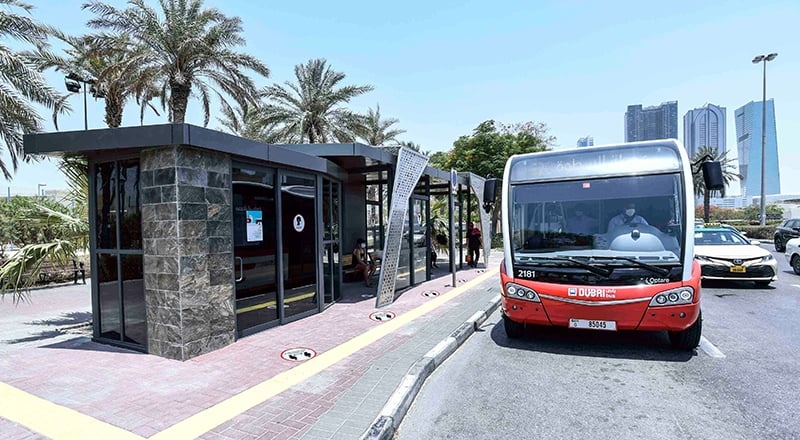 RTA revamps 22 bus stations across Dubai