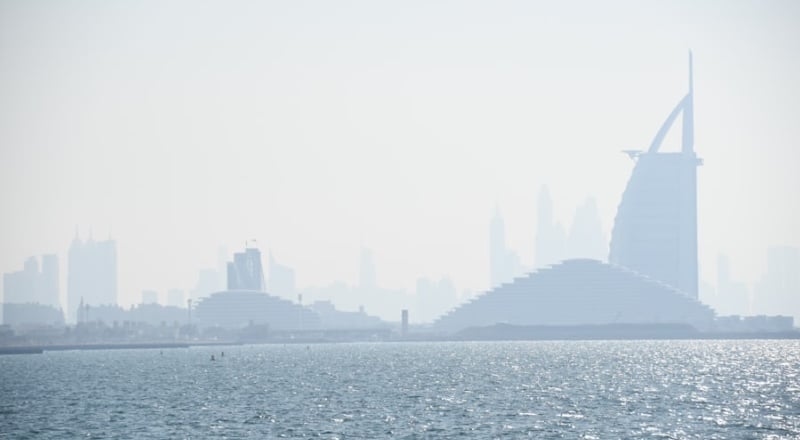 Gulf beaches on yellow alert as rough seas and dusty skies sweep in
