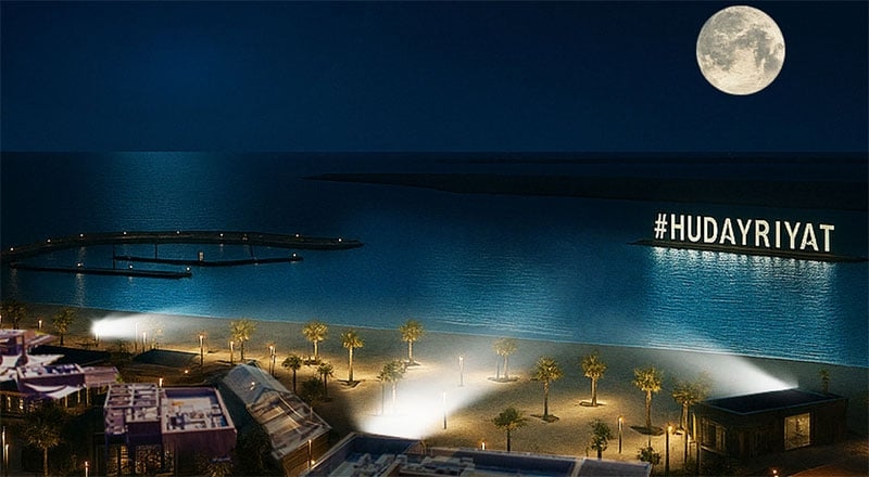 Abu Dhabi's first night beach is now open for summer swims