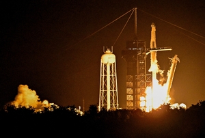 Astronauts from India, Poland, Hungary launched on first space station mission