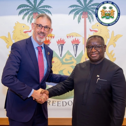 Irish Ambassador Bids Farewell to Sierra Leone's President Julius Maada Bio