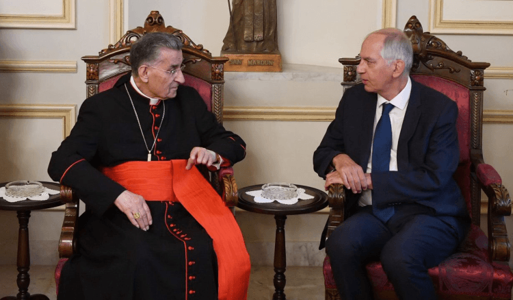الراعي يستقبل ماغرو: دعم فرنسي للبنان ومواكبة لتطورات الصراع الإيراني