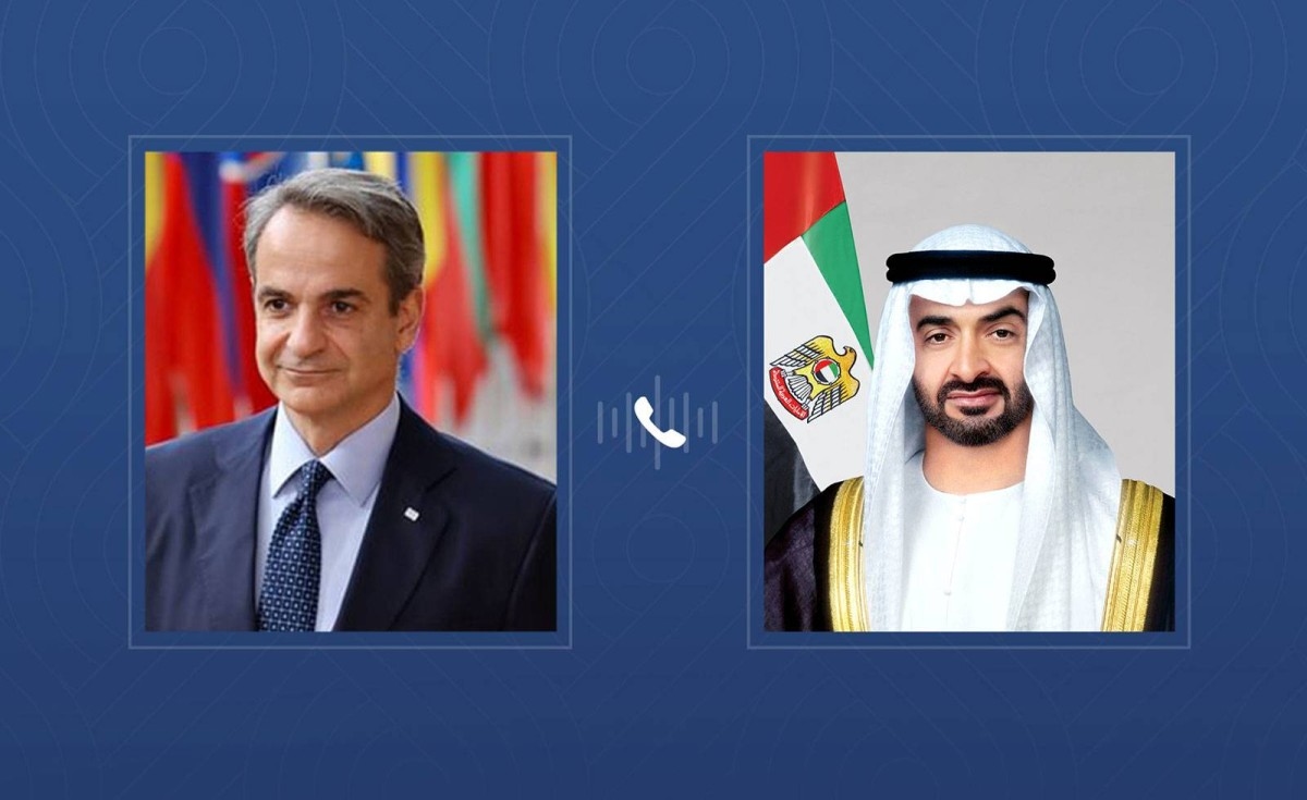 رئيس الدولة ورئيس وزراء اليونان يبحثان هاتفياً العلاقات الثنائية ومستجدات المنطقة