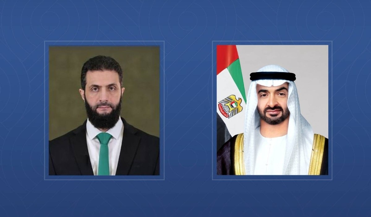 محمد بن زايد يستقبل الرئيس السوري