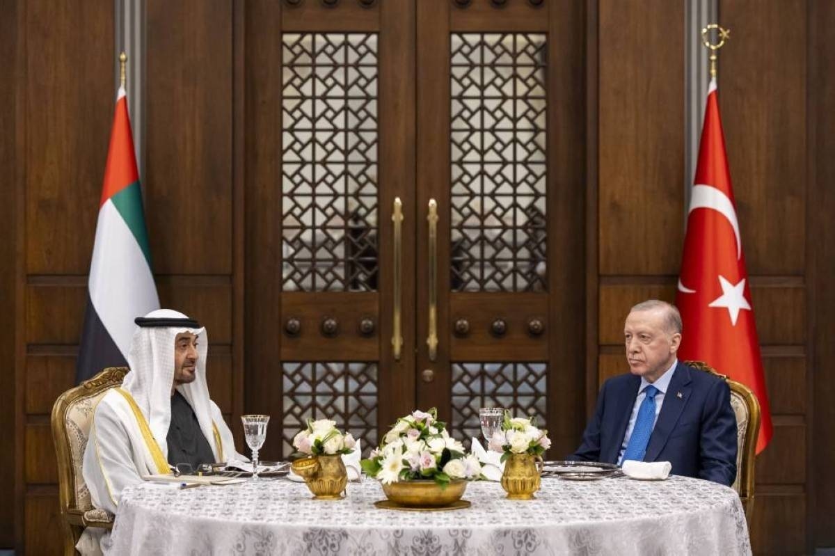 بيان مشترك بمناسبة زيارة محمد بن زايد إلى تركيا وانعقاد اجتماع اللجنة الاستراتيجية العليا بين البلدين