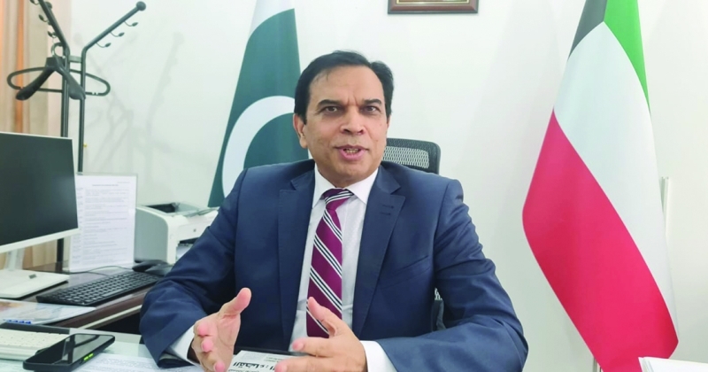 السفير الباكستاني لـ«الراي»: مجالات واسعة للتعاون مع الكويت