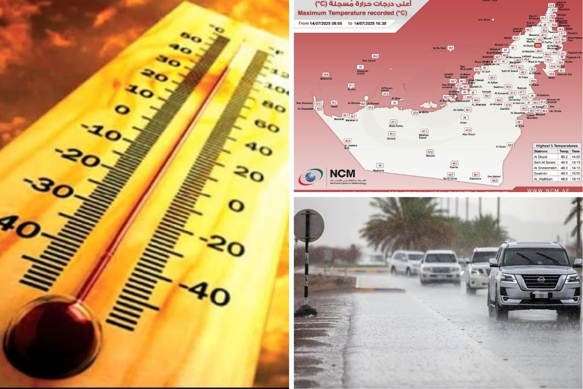 UAE weather: Temperature hits 50 degrees, rain forecast this week