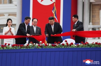 North Koreans swim and play at a beach resort touted as a boost for tourism