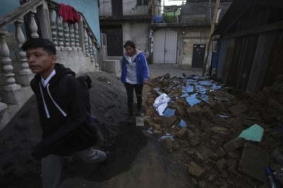 Multiple earthquakes kill 2 in Guatemala, causing landslides and evacuations
