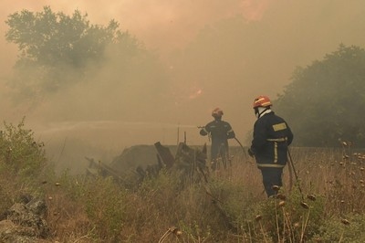 Major forest fire in Greece forces several villages to evacuate