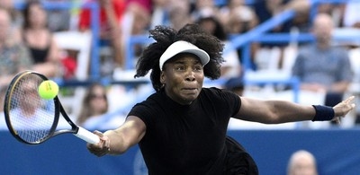 Venus becomes the oldest woman since Navratilova to win a singles match