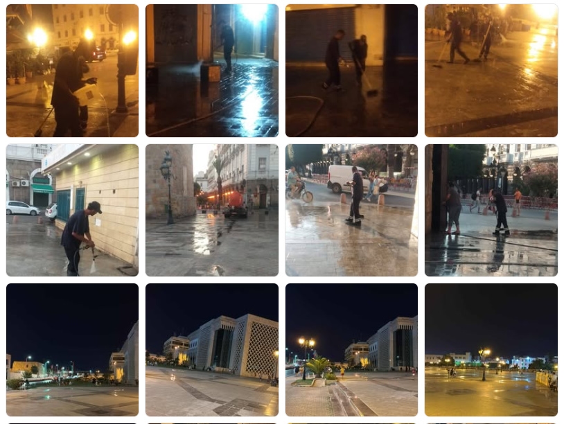 بلدية مدينة تونس: تنظيف وتعقيم المسلك السياحي بالمدينة العتيقة