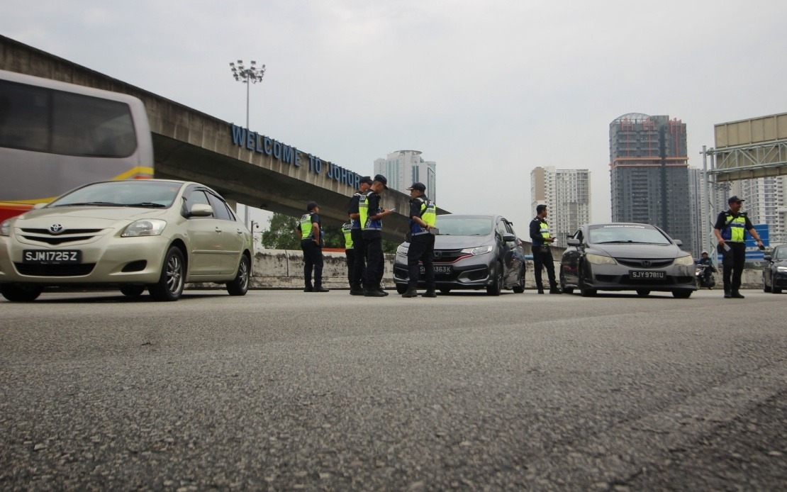 JPJ Issues RM57,000 In Summonses Following VEP Enforcement At Johor–Singapore Border