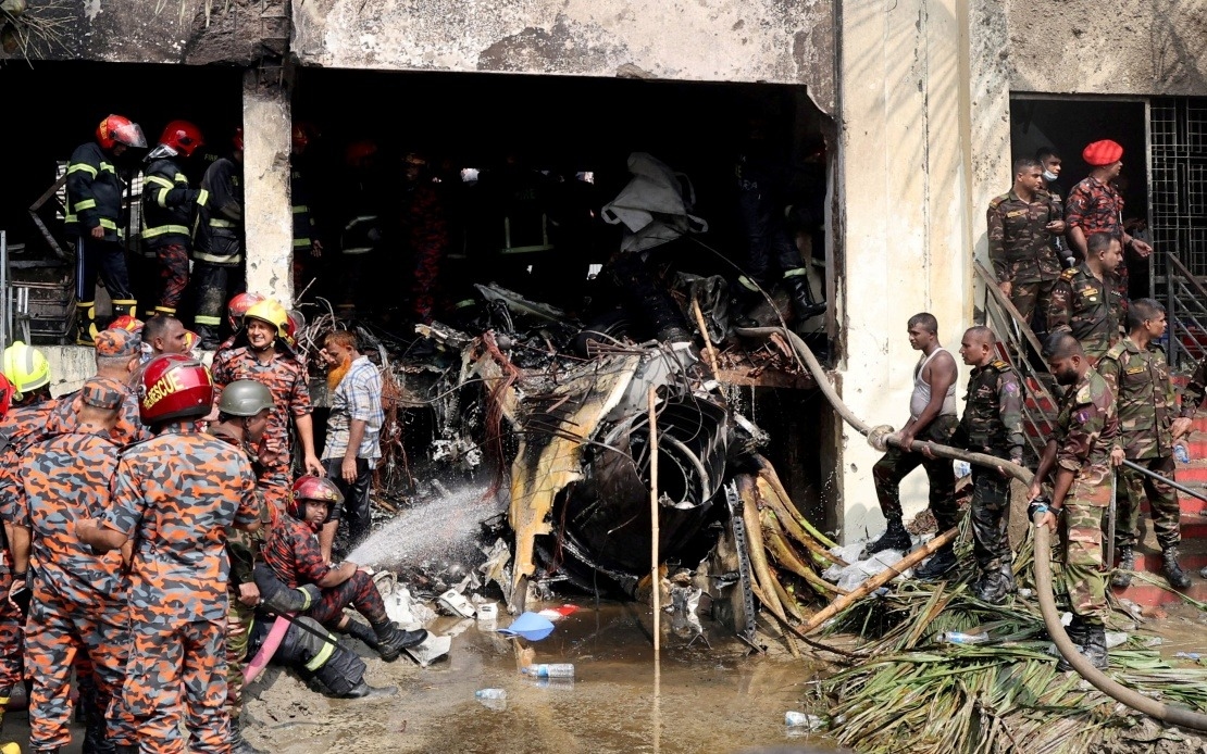 At Least 19 Killed As Bangladesh Air Force Jet Crashes Into College Building