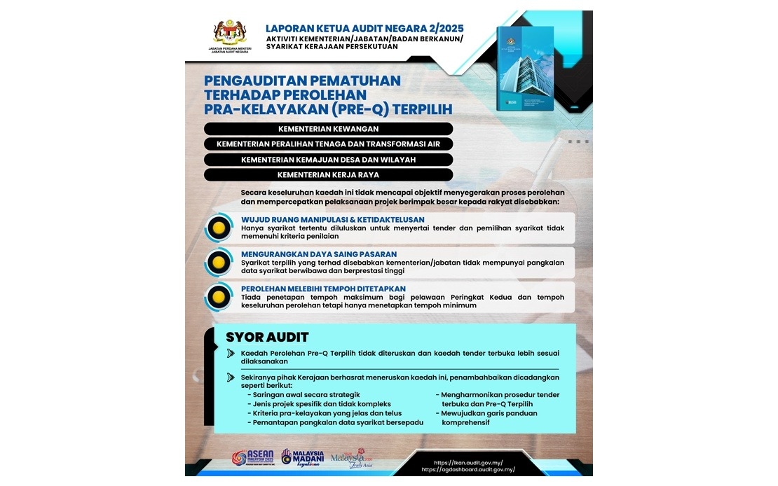 Selected Pre-Q Procurement In Three Ministries Should Not Continue
