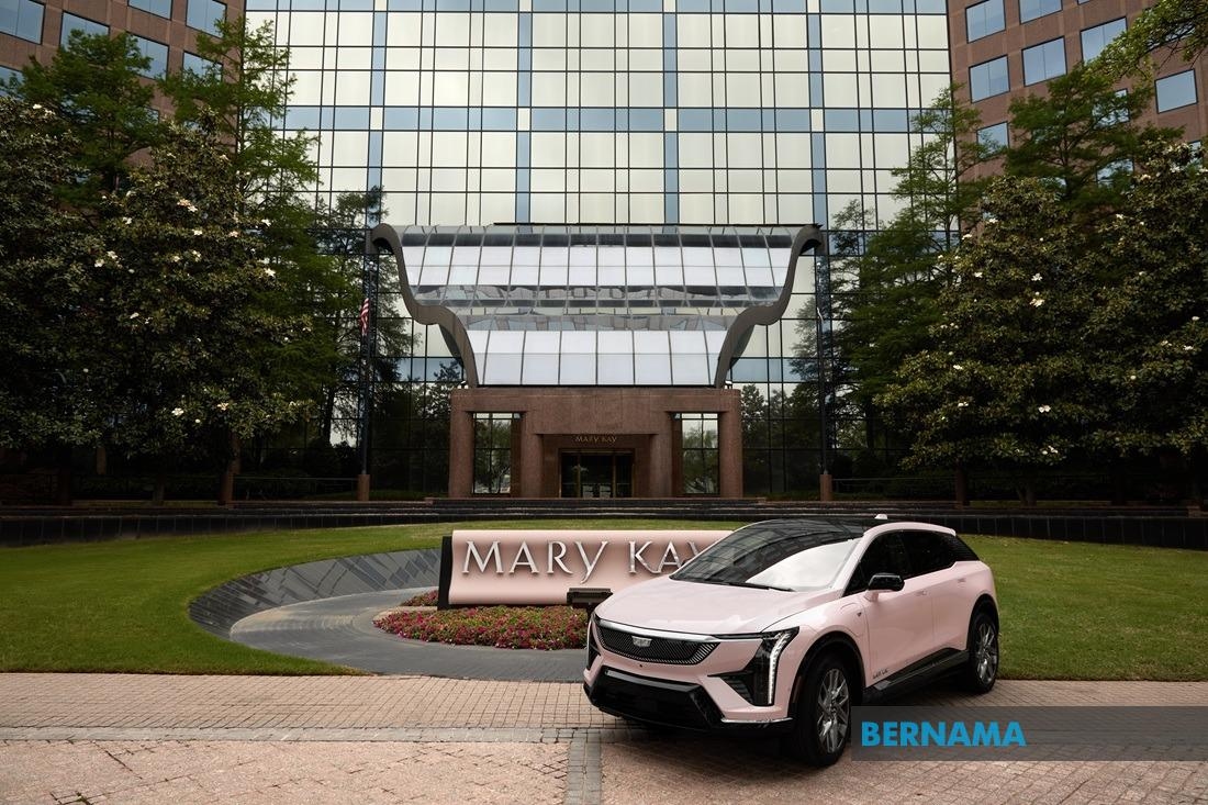 Mary Kay's Iconic Pink Cadillac Goes Electric with the All-New OPTIQ
