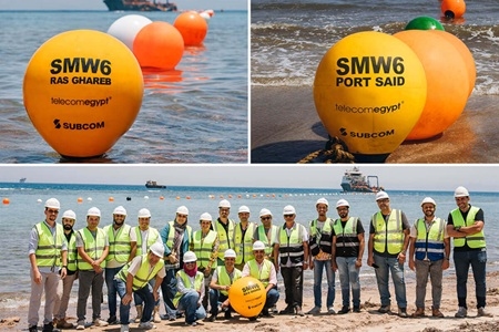 Telecom Egypt and SubCom complete landings of SEA-ME-WE-6 subsea cable