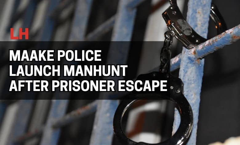 Maake police launch manhunt after prisoner escape