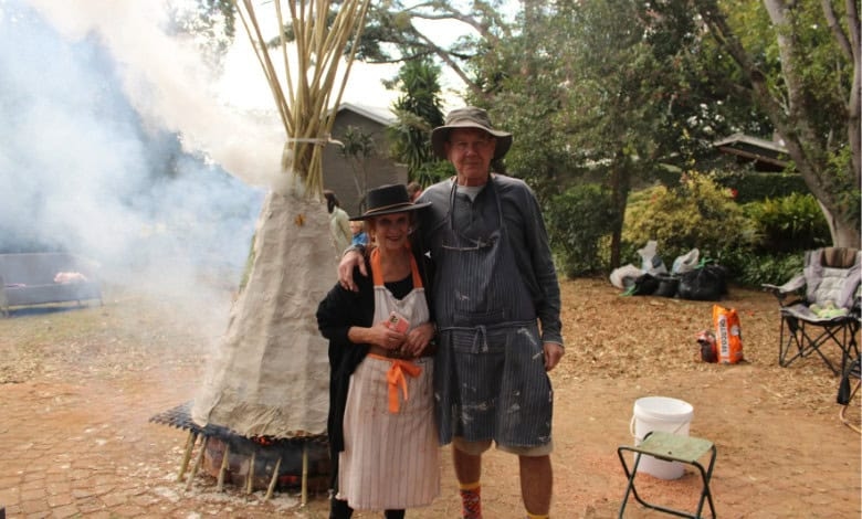 Pottery students fire up 6th annual teepee kiln